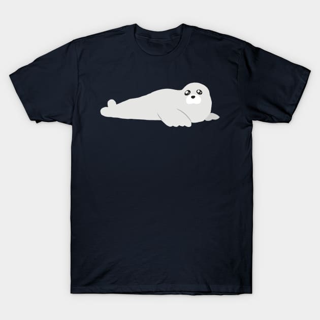 Baby Harp Seal T-Shirt by saradaboru